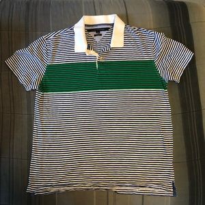 Tommy Hilfiger Custom-Fit Horizontal Stripe Polo